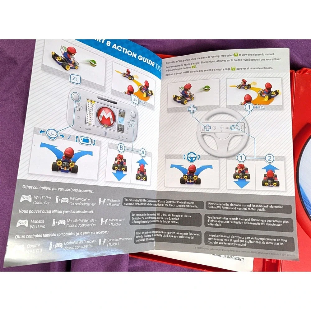 Mario Kart 8 (Nintendo Wii U, 2014) Complete CIB Tested & Working